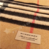 小咖代购法国站Burberry/巴宝莉/博柏利 经典格纹100%羊绒围巾