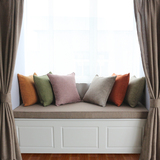飘窗垫 窗台垫子订做 加厚亚麻布定做海绵沙发垫 餐椅垫