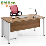 时仁办公家具单人办公桌柜子简约电脑桌椅员工桌钢木老板桌大班台
