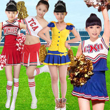 儿童啦啦队服装拉拉队啦啦操服装少女时代足球宝贝团体演出服春夏