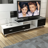 包邮钢化玻璃电视柜简约现代组合时尚伸缩欧式电视机柜客厅