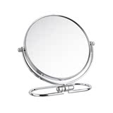 帝门特 6英寸折叠台式化妆镜 便携双面可爱公主镜子 可壁挂高清梳