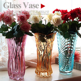 包邮彩色水培插花透明玻璃水晶花瓶时尚创意装饰摆件花瓶9efEAQ9b
