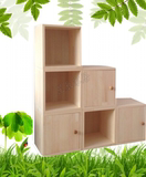特价实木自由组合书柜松木书架柜子储物收纳柜置物架简易柜小格子