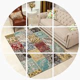 土耳其进口地毯 超薄沙发茶几地毯 格子图案客厅地毯 卧室地毯
