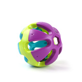 新品促销花色波波BOBO三色塑料小响铃球宠物玩具狗狗玩具球球