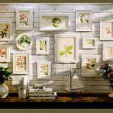 高端白色实木照片墙美式乡村相框墙客厅田园创意欧式挂墙相框组合