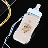 奶瓶奶嘴oppoR7plus手机壳卡通指环oppor7t/r7c保护套壳硅胶女潮