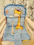 坐垫子靠背套婴儿童宝宝实木餐椅套垫子连体椅子套棉垫通用型纯棉