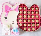 费列罗 德芙心形 巧克力创意礼盒装生日情人圣诞节表白礼物送女生