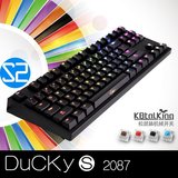 包邮 Ducky 魔力鸭2087DK2087S2 ducky87背光无冲游戏机械键盘