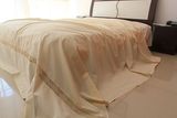 热卖外贸纯棉床单单件 全棉镂空绣花纯色双人睡单1.5米床1.8米床