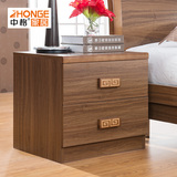 中格 现代中式简约实木床头柜床边柜  简易床头柜储物收纳柜6135