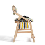 儿童书房椅子实木餐椅小学生布艺可升降拆洗矫姿学习电脑椅