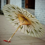 包邮油纸伞古代古典防雨防晒舞蹈道具实用创意雨伞手工艺术真竹叶
