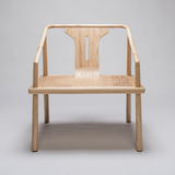 古木生花原创 设计师实木椅创意个性工作餐椅现代中式靠背椅休闲