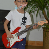 玩具初学练习吉他礼物儿童吉他仿真乐器 电动音乐吉它贝斯可弹奏