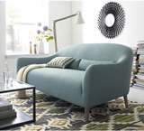 北欧现代简约小户型棉麻布艺沙发休闲椅组合客厅卧室单双三人位
