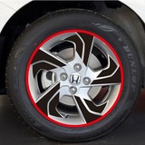 汇达通 本田锋范汽车专用装饰轮胎保护 轮毂贴碳纤维轮毂改装贴纸