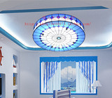 欧式蒂凡尼客厅卧室餐厅地中海风格过道阳台儿童房圆形led吸顶灯