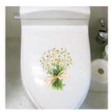 韩国原装 花朵花束装饰座马桶盖马桶家具防水贴画冰箱瓷砖贴PC901