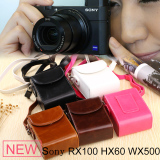 新品索尼黑卡RX100 M2 M3 M4 WX500 HX50 HX60相机包 保护皮套