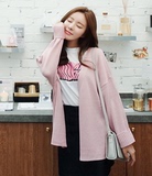 Cherrykoko韩国直发官网正品代购女装v领毛衣外套针织开衫hh现货