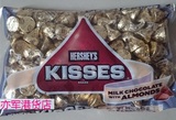 香港代购 美国原装进口好时KISSES杏仁牛奶巧克力500g金粒
