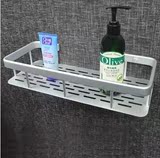批发价 卫生间浴室置物架 方形铝板太空铝加厚 打孔安装单1层包邮