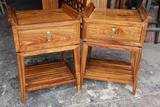 红木家具非洲花梨床头柜中式简约实木床头储物柜仿古实木卧室柜子