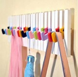 韩式创意木质挂衣架时尚衣架钢琴烤漆衣帽装饰壁挂卧室客厅挂衣钩