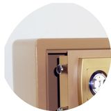 特价20cm双锁家用小型保险箱办公入墙电子密码保险柜床头柜