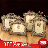特价欧式田园玫瑰浮雕树脂六寸相框相架复古像框7寸结婚礼物创意