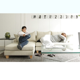 新款日式布艺沙发韩式皮布小户型可拆洗北欧简约休闲沙发组合现代