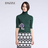 【商场同款】DAZZLE地素 2016春装新品 高领打底针织衫 2M1E487