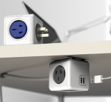 PowerCube模方魔方插座接线板插线桌面 创意无线USB扩展插排包邮