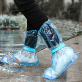 防雨防水中筒雨靴套秋冬季男女高筒棉鞋胶鞋套防滑儿童雨天雨鞋套