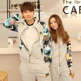 秋装情侣装2016新款韩版长袖卫衣休闲运动套装学生两件套班服