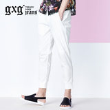 商场同款gxg.jeans男装夏时尚纯色修身小脚休闲九分裤#62602241