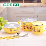【天猫超市】GEEGO儿童餐具套装礼盒不锈钢 汤碗饭碗勺子叉子杯子
