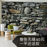 美玉壁画砖纹石纹石头 3D立体大型餐厅客厅卧室电视背景墙纸壁纸