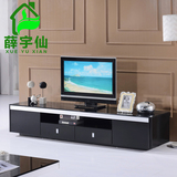华人顾家 简约现代时尚视听柜钢化玻璃厅柜橡木贴皮电视柜KA007F