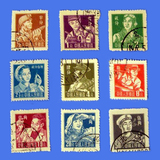 中国纪特文革编号JT编年邮票集邮收藏 普8信销盖 一套上品9枚