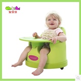 新款加大ANBEBE婴儿宝宝学坐椅 儿童座椅餐椅 带轮盘三件套 四色