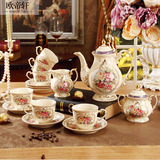 高档陶瓷咖啡具礼盒 欧式咖啡具 英式下午茶茶具茶壶茶杯套装送礼