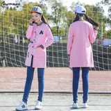 少女风衣2016春装新款韩版休闲外套学院风中长款风衣女高中学生装