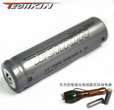 包邮 TECHKIN自行车灯18650充电池锂电池强光手电筒专用电池