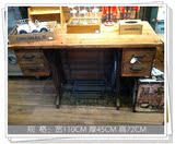 做旧铸铁实木个性书桌陈列展示桌子 LOFT乡村风店面装饰用家具