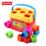 费雪婴幼儿益智玩具塑料积木盒K7167形状配对儿童玩具礼物