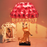 欧式台灯卧室床头灯公主水晶灯创意婚庆礼品简约奢华装饰LED台灯